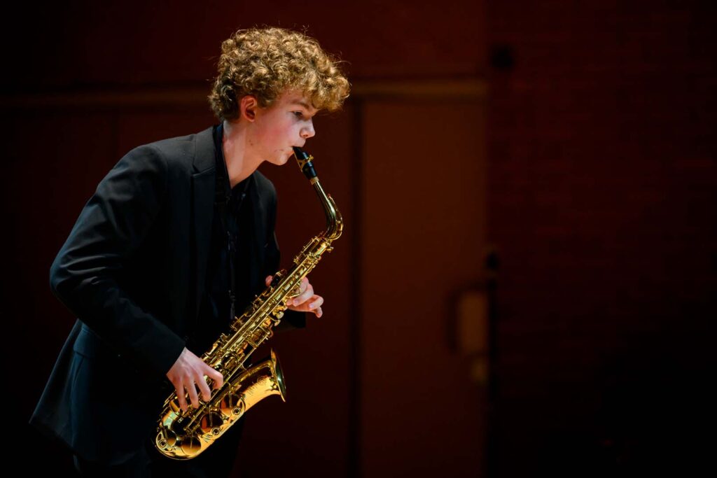 Euan Kemp, 17-year-old Saxophonist from East Dunbartonshire, wins prestigious nation-wide competition, Scottish Young Musicians Solo Performer of the Year 2024.